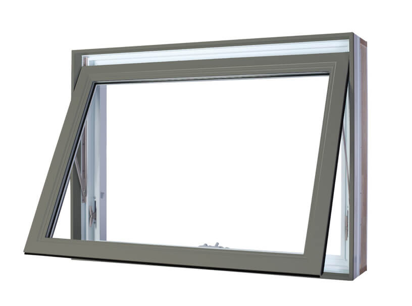 Fenêtre à auvent - Matériaux PVC et hybrides (PVC + aluminium)