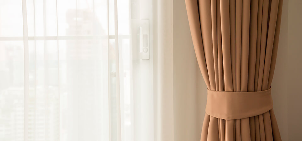 Add a sense of space with your window coverings